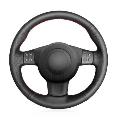 Seat Leon Mk2 Ibiza 6L 2007-2008 Customized Black DIY Hand Sewing Steering Wheel Cover