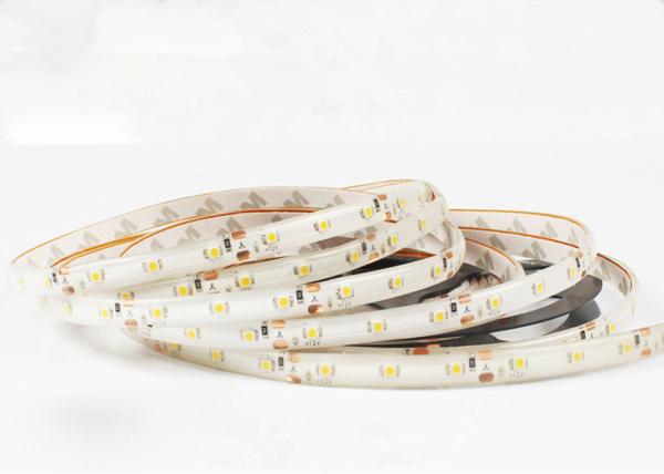 White PCB Self Adhesive LED Strip , Cuttable 12 Volt LED Light Strips 1100 Lumens