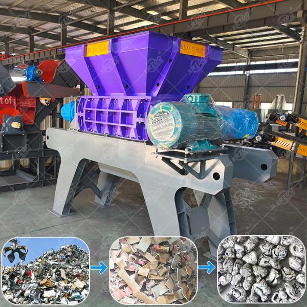 Waste Aluminum Recycling Machine Scrap Shredder Production Line Aluminum Rim Sheet Large Scrap Metal Shredder Machine For Aluminum