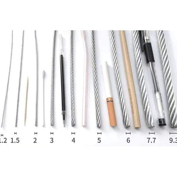 Standard AiSi 6-18mm 8x19s FC Steel Wire Rope Elevator Lift Cable 1370/1770MPa Galvanized for Low-Rise Elevator