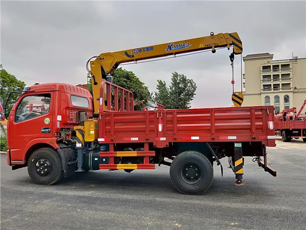 China Construction Machine 2ton 3.2ton Truck Mounted Full Hydraulic Truck Crane