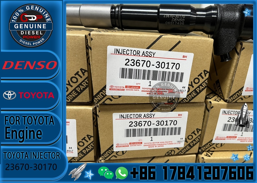 Common Rail Fuel Injector Cross Ref 295900-0240 23670-30170 295900-0190 Fit 1KD-FTV 3.0L Turbo Diesel Engine Pickup