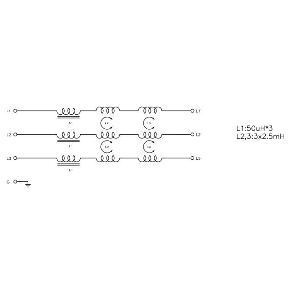 EMI YX84G2-10A-S трехфазный фильтрует провод 3 для преобразователей частоты