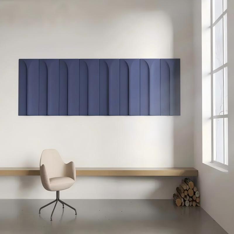 Soundproof Recycled 3D Polyester Fiber Acoustic Panel for Space Decoration