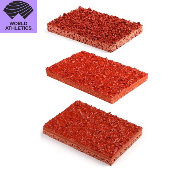 EPDM Rubber Athletic Track  With Athletic Track Installation Anti UV Rubber Mulch Chips