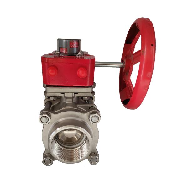 Ручной турбинный шаровой клапан DN65 для превосходных характеристик и долговечности