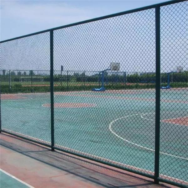 Square Chain Link Metal Net Steel Wire Mesh Fence PVC Coated 2.4 Meter