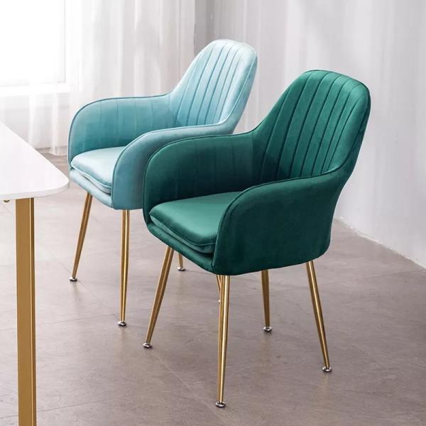 ISO9001 Household  Fabric Dining Room Chairs Ergonomic Design aging resistance