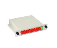 Pérdida de inserción baja del casete material de la fibra óptica del ABS con el color blanco