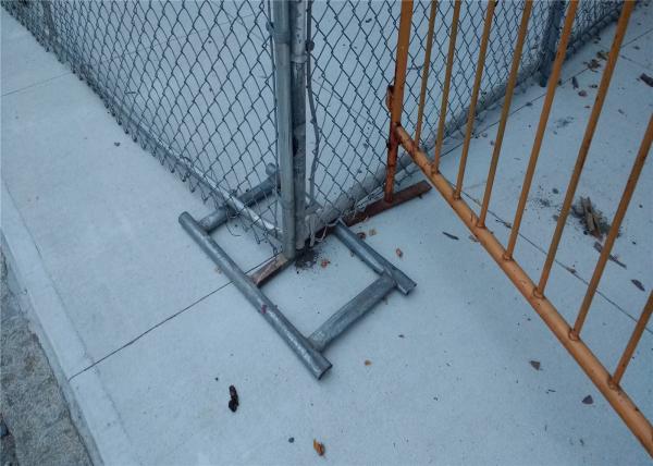 ASTM A392-06 Zinc Coating Temporary Chain Link Fence 2 ⅝x 2-5/8 x 11.5