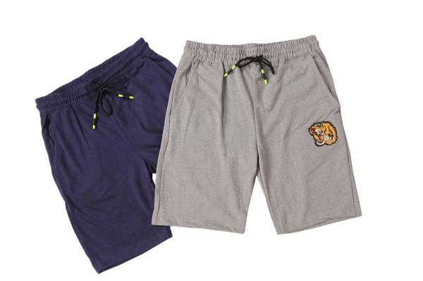 Gray Mens Terry Cloth Shorts Terry Jogger Shorts 100% Cotton
