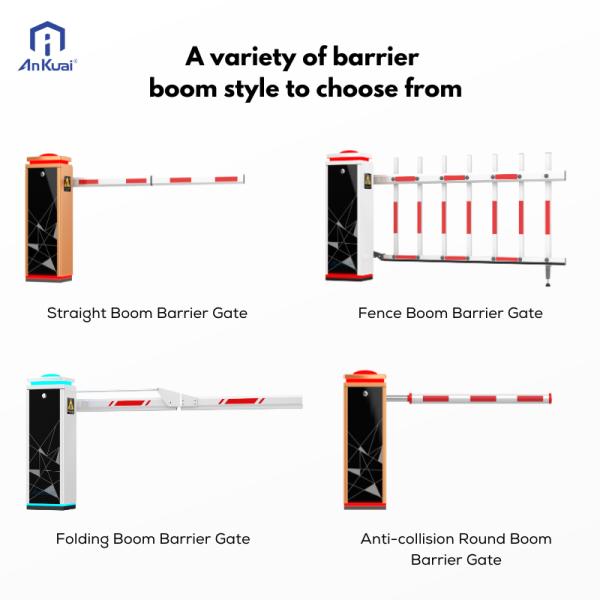 Ankuai AKS580 BLDC 220V Stainless Steel Barrier Gate Boom 3-6m