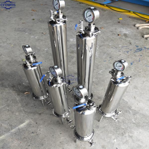 High Temperature Stainless Steel Multi Cartridge Filter Housing with Filtration Precision 10um