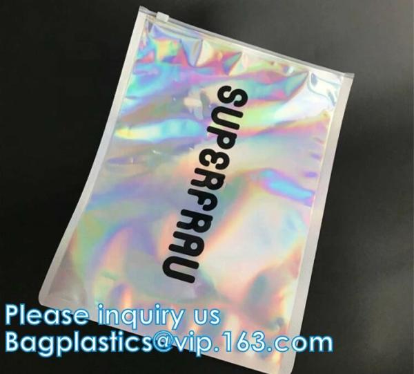 Metallized mailer pac Hologram Shiny Foil Glamour Holographic Mailers Metallic Mailer Apparel garment clothes Packaging