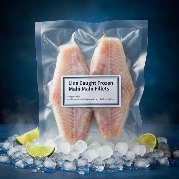 Line Caught Frozen Mahi Mahi Frozen Mahi Mahi Fillets Contains Fish Ideal for Culinary Professionals and Seafood Markets