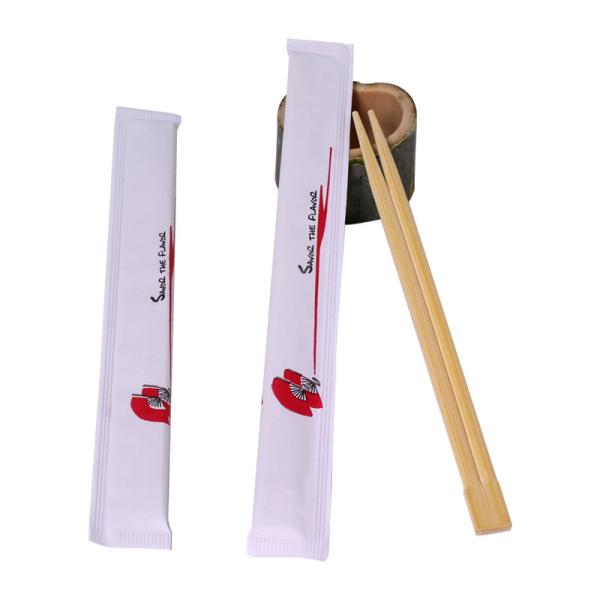 Палочки бамбуковых двойных суш chospsticks устранимые с полной в оболочке бумагой