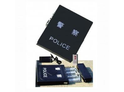 Durable Metal Police Roadblocks Barricade , traffic police road block