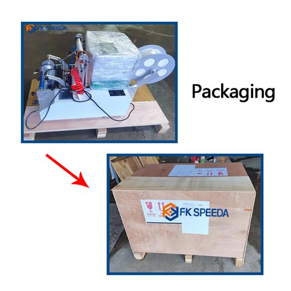 Полуавтоматический круглый бутылочный маркировочный аппарат для обертывания вокруг маркировки банки с медным джемом