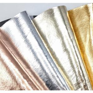 Caixas de embalagem de couro Saffiano Cross PVC Filme metálico de couro falso