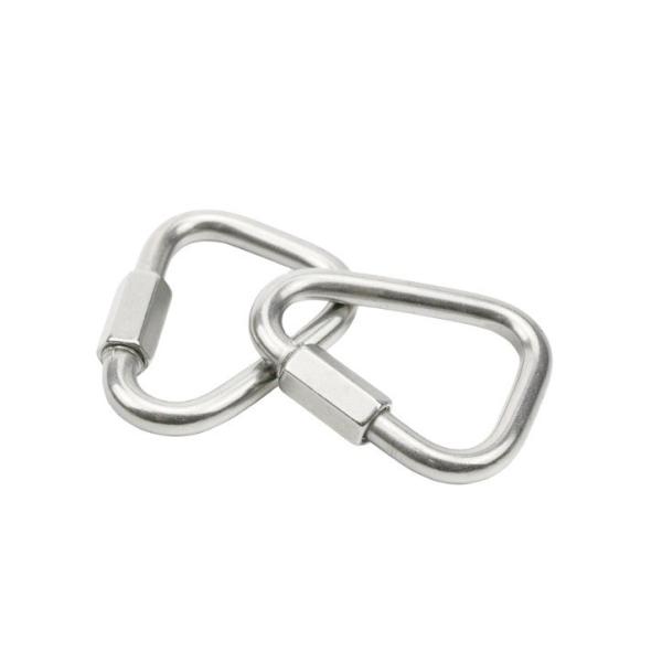 ZINC 304 316 Stainless Steel Square-Shaped Threaded Quick Connecting Links with Black Oxide Finish and Highly Polished