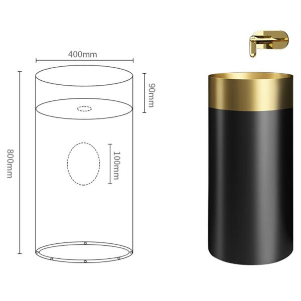 Multi Color Freestanding Stainless Steel Pedestal Sink SUS304 Material Luxury Style