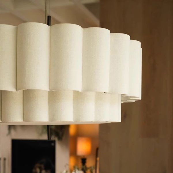 Indoor Lighting Fixtures Home Pendant Lights Retro Wabi Sabi Fabric Chandeliers (WH-VP-302)