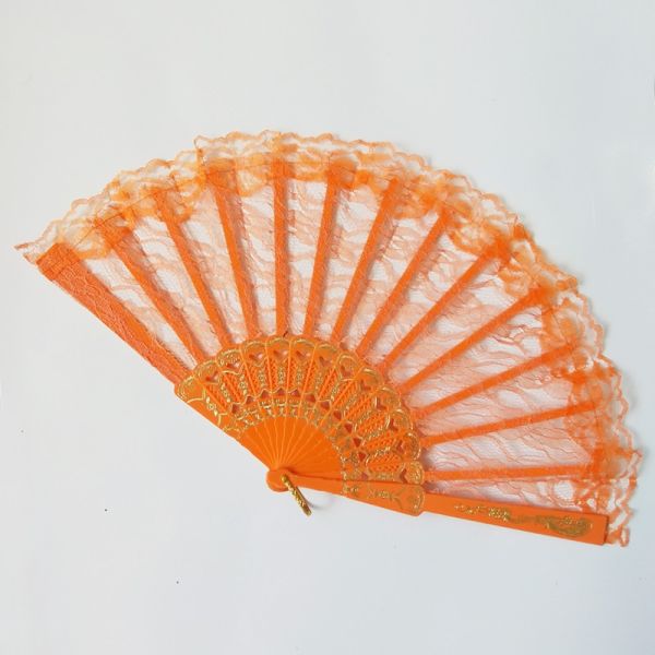 [I AM YOUR FANS] Hot Selling Lace Wedding Hand Fans Folding Fan Plastic Hand Fan