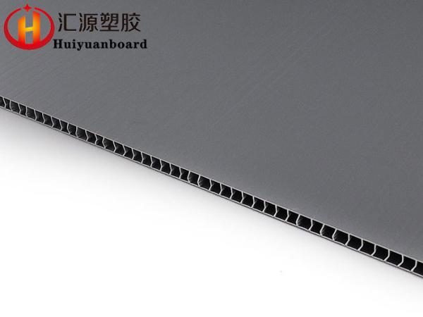 Super Light Custom Size Grey PP Corrugated Plastic Sheets Fireproof
