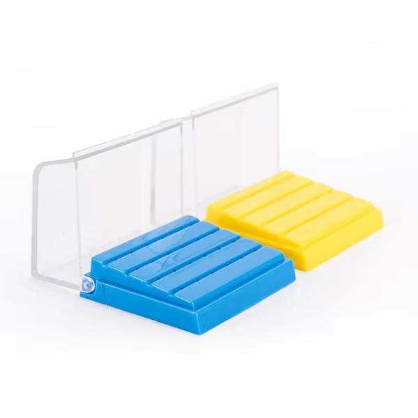 24 agujeros de desinfección dental de la caja de la bolsa de colores diferentes de diamante de la bolsa de soporte de plástico de la bolsa dental de soporte