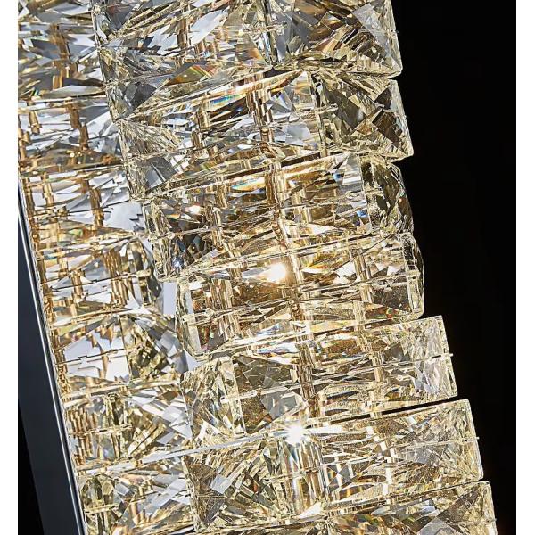 Lumière nordique moderne de luxe Lampes murales de cristal Décorations pour la maison Armature d'éclairage Salle d'exposition d'or Hôtel Villa Intérieur LED Wall Light