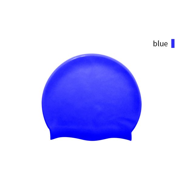 Custom Logo Silicone Waterproof Swimming Cap For Adults Swim And Dive