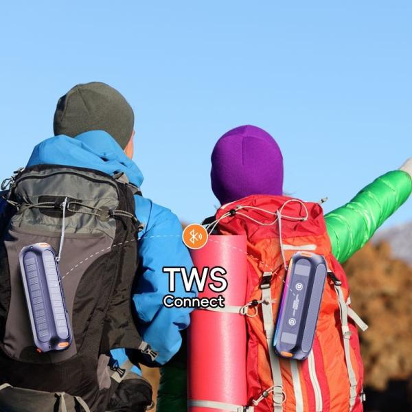 Custom Solar Bluetooth Speaker IPX6 Waterproof Wireless Outdoor Speaker With TWS 3600mAh