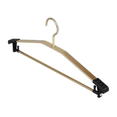 Aluminium Hanger for Customized Coat or Skirt hanger with plastic Clips