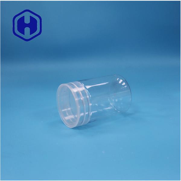 Round Transparent Plastic PET Sweet Candies Cookies Nuts Pepper Food Grade Jar