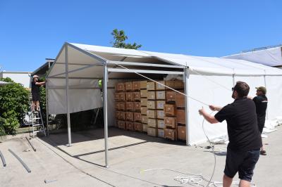 Reliable Industrial Storage Tent With UV Resistant Covers And Easy Assembly