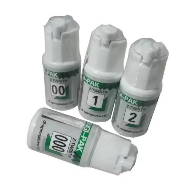 Línea dental desechable de goma fina 2m/botella 5 Tamaño Cordón dental de retracción gingival