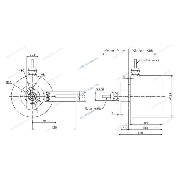 Low temperature Anti-explostion Slip Ring with water proof electric power joint