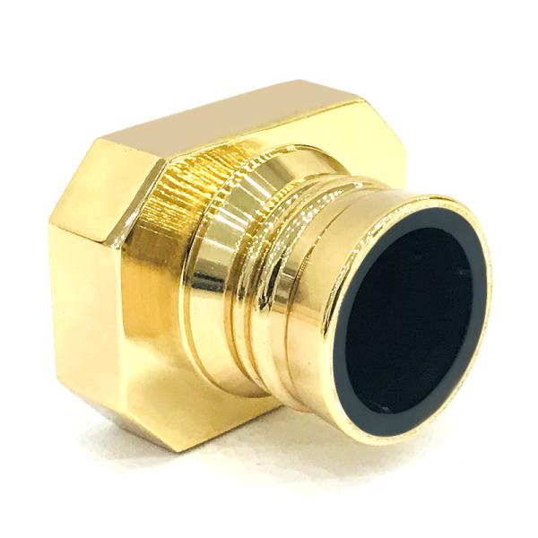 O metal liga de zinco clássico Zamak da forma do retângulo do chapeamento de ouro perfuma o tampão de garrafa