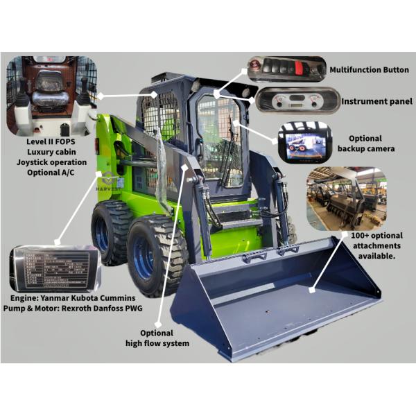 Мини-погрузчик JC65 весом 850 кг, ковш 0,5 м3 с двигателем Yanmar, продается в Гайане