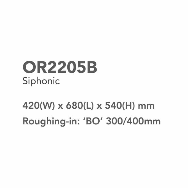 Space Saving Modern Smart Toilet White Tankless Smart Toilet 420x680x540mm Orin OR2205B