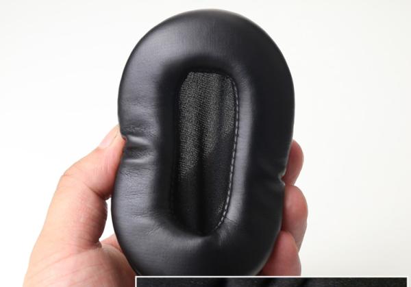 Black Headphone Leather Cover Soft Foam PU Material For Sony MDR-7506