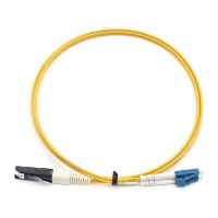 Cordón de parches de fibra óptica de modo único con PVC dúplex LC UPC a VF45 para soluciones de banda ancha de fibra