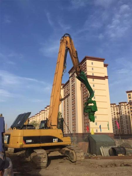 Thickened 40-47T Excavator Pile Driver For KOMATSU DOOSAN VOLVO