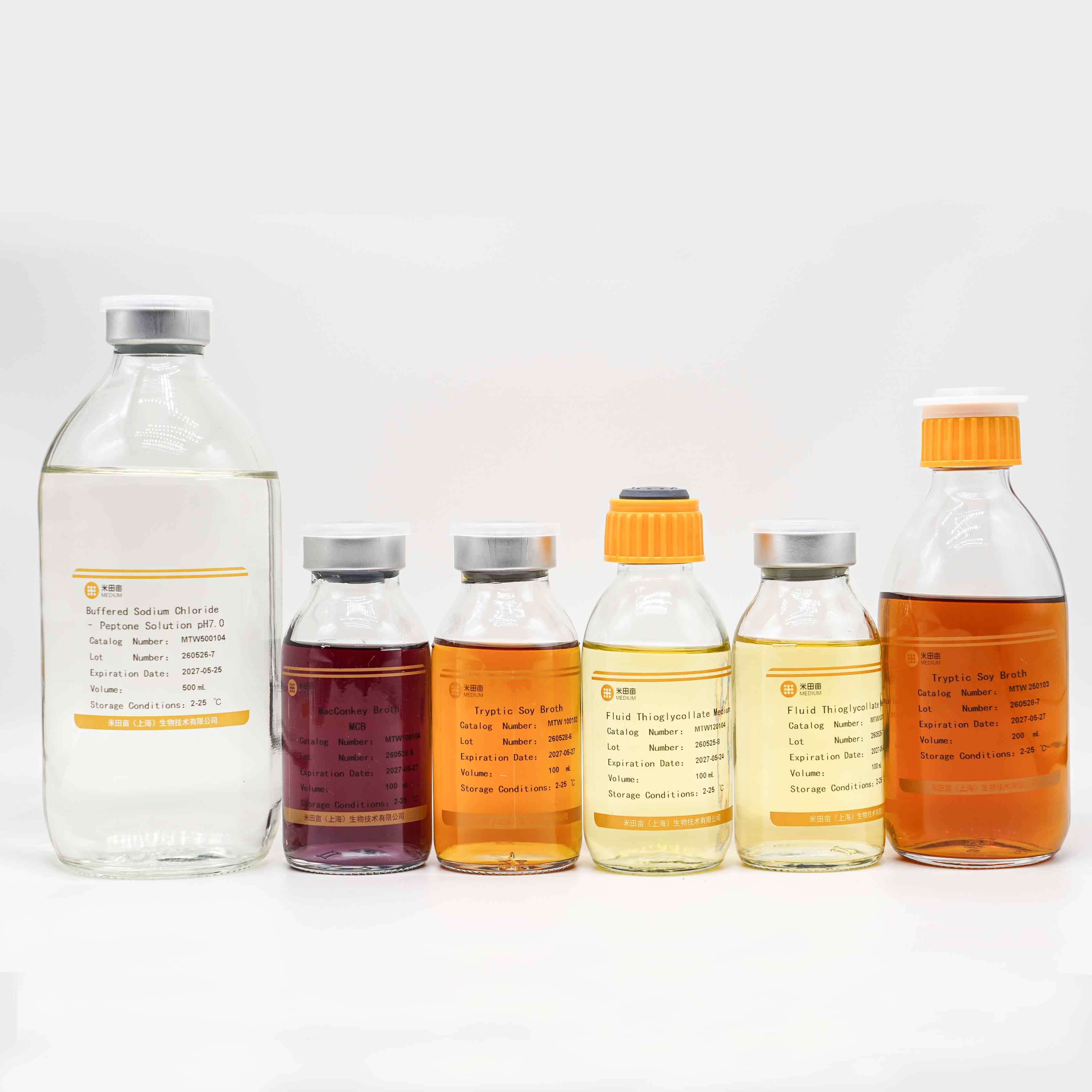 Bottled Culture Medium Tryptic Soy Broth TSB Sterile For Microbial Recovery Growth