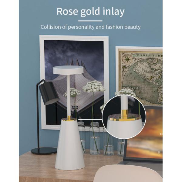 Metal Nightlight Bedside Lamp Wireless Rechargeable Table Lamp for Bedroom Decoration