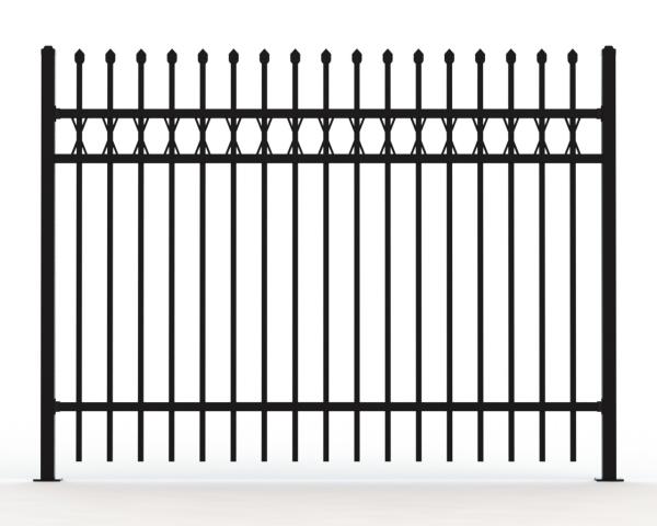 Australia Standard Steel Tubular Fence for Sale available 2 rail ,3 rails and 4 rails