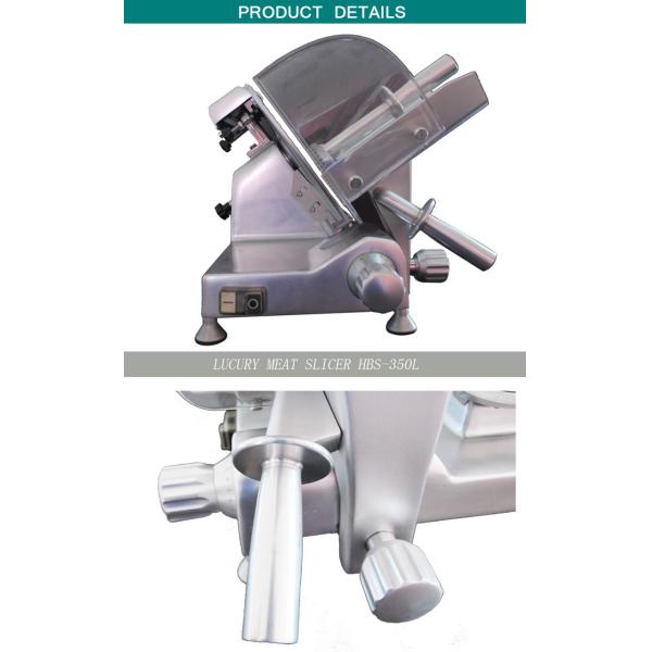 Electric Meat Slicer Food Processing Equipments Blade Dia.350mm Aluminum Magnesium Alloy Material