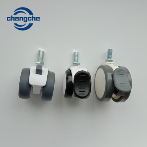Durable Equipment Swivel 75mm Castor Wheels For Hospital Bed