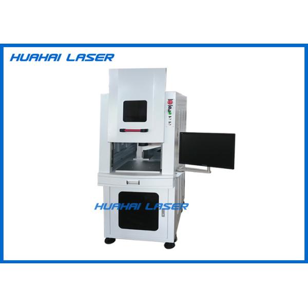 Small Size UV Laser Engraving Machine Wind Cooling With Enclosed Cabinet