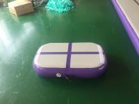Bloco inflável roxo de salto do ar da placa de ar da trilha do ar profissional para a ginástica